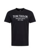 TOM TAILOR Bluser & t-shirts  sort / hvid