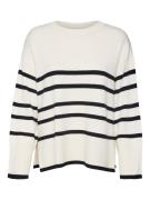 VERO MODA Pullover 'Saba'  beige / sort