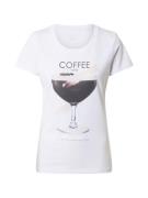 EINSTEIN & NEWTON Shirts 'Coffee Now'  lyserød / sort / hvid