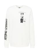 Only & Sons Sweatshirt 'Banksy'  sort / hvid
