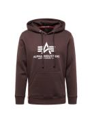 ALPHA INDUSTRIES Sweatshirt  choko / hvid