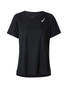 NIKE Funktionsbluse 'Race'  lysegrå / sort