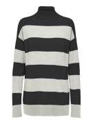 ONLY Pullover 'IBI'  sort / hvid-meleret