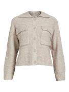 OBJECT Cardigan 'FRILL'  beige-meleret