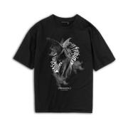 MJ Gonzales Bluser & t-shirts 'Angle 3.0 Heavy'  grå / sort / hvid