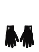 Karl Lagerfeld Fingerhandsker  sort / hvid