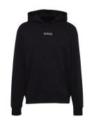 GUESS Sweatshirt 'Roy'  sort / hvid