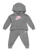 Nike Sportswear Joggingdragt  grå-meleret / lyserød