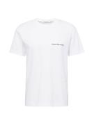 Calvin Klein Jeans Bluser & t-shirts 'Institutional'  sort / hvid