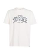 Tommy Jeans Bluser & t-shirts 'Varsity'  lyseblå / sort / hvid