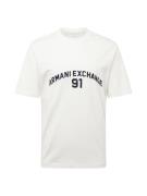 ARMANI EXCHANGE Bluser & t-shirts  sort / offwhite