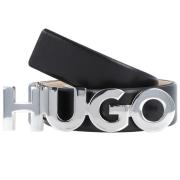 HUGO Bælte 'Zula'  sort / sølv