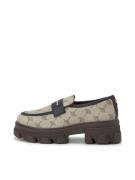 JOOP! Slipper 'Marzzolino Camy'  beige / mudderfarvet / sort