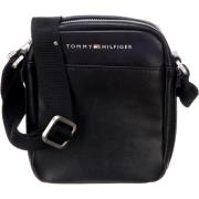 TOMMY HILFIGER Skuldertaske  sort / hvid