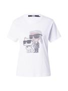 Karl Lagerfeld Shirts 'Ikonik 2.0'  nude / sølvgrå / sort / hvid