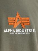 ALPHA INDUSTRIES Sweatshirt  oliven / neonorange / hvid