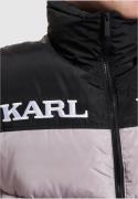 Karl Kani Vinterjakke 'Essential'  lysegrå / sort / hvid