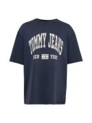 Tommy Jeans Bluser & t-shirts 'VARSITY'  natblå / hvid