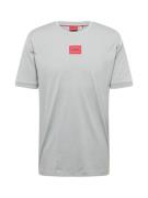 HUGO Bluser & t-shirts 'Diragolino212'  lysegrå / rød / sort