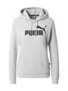 PUMA Sportsweatshirt 'ESSENTIAL Logo Hoodie'  grå-meleret / sort