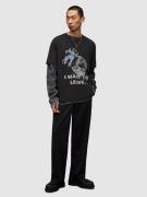 AllSaints Bluser & t-shirts 'TRANSCEND'  lyseblå / grå / sort / hvid