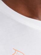 JACK & JONES Bluser & t-shirts 'MAP'  lilla / orange / sort / hvid