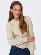 ONLY Pullover 'WHITNEY'  beige-meleret / sølv