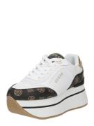 GUESS Sneaker low 'CAMRIO4'  sepia / guld / sort / hvid