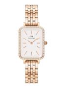 Daniel Wellington Analogt ur 'Quadro'  rosa guld / transparent / hvid