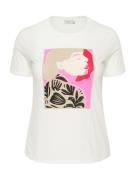 KAFFE CURVE Shirts 'Amina'  beige / lyserød / sort / hvid