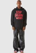 9N1M SENSE Sweatshirt 'Keep Fashion Weird'  grenadine / sort