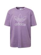 ADIDAS ORIGINALS Bluser & t-shirts 'Adicolor Outline'  lavendel / hvid
