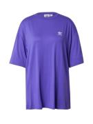 ADIDAS ORIGINALS Oversized bluse 'TREFOIL'  violetblå / hvid