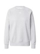 UNDER ARMOUR Sportsweatshirt 'Rival'  grå-meleret / hvid