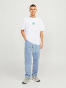 JACK & JONES Bluser & t-shirts 'Decal'  grøn / lilla / pink / hvid