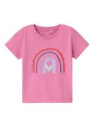 NAME IT Bluser & t-shirts 'Beate'  lyselilla / mørkelilla / pink / rød