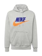 Nike Sportswear Sweatshirt 'CLUB'  indigo / grå-meleret / orange