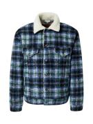 LEVI'S ® Overgangsjakke 'Vintage Fit Sherpa Trucker'  smaragd / lilla ...