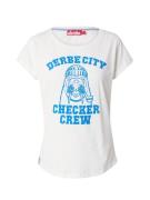 Derbe Shirts 'Derbe City'  neonblå / offwhite