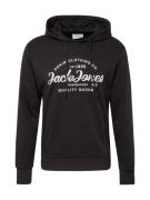 JACK & JONES Sweatshirt 'FOREST'  sort / hvid