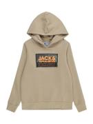 Jack & Jones Junior Sweatshirt 'LOGAN'  mørkebeige / khaki / orange / ...