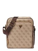 GUESS Skuldertaske 'Milano'  beige / camel / brun