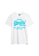 Superdry Bluser & t-shirts  himmelblå / hvid