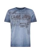 CAMP DAVID Bluser & t-shirts 'North Sea Trail'  dueblå / sort