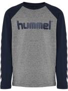 Hummel Funktionsskjorte  navy / grå-meleret / hvid