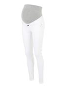 MAMALICIOUS Jeans 'SIGGI'  grå-meleret / hvid