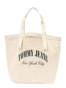 Tommy Jeans Shopper  elfenben / sort