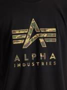 ALPHA INDUSTRIES Bluser & t-shirts 'Camo PP T'  brun / khaki / grøn-me...