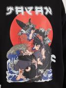 ALPHA INDUSTRIES Sweatshirt 'Japan Warrior'  blandingsfarvet / sort