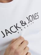 JACK & JONES Sweatshirt  sort / hvid